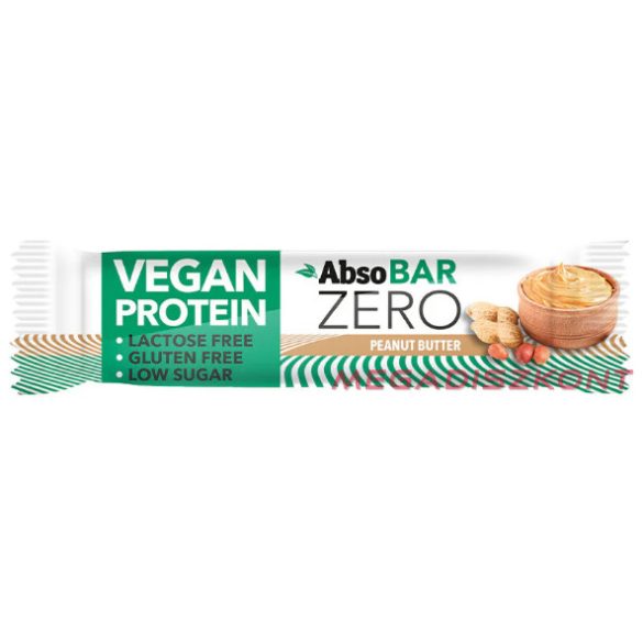 AbsoBAR ZERO proteinszelet 40g - Peanut butter (24 db/#)