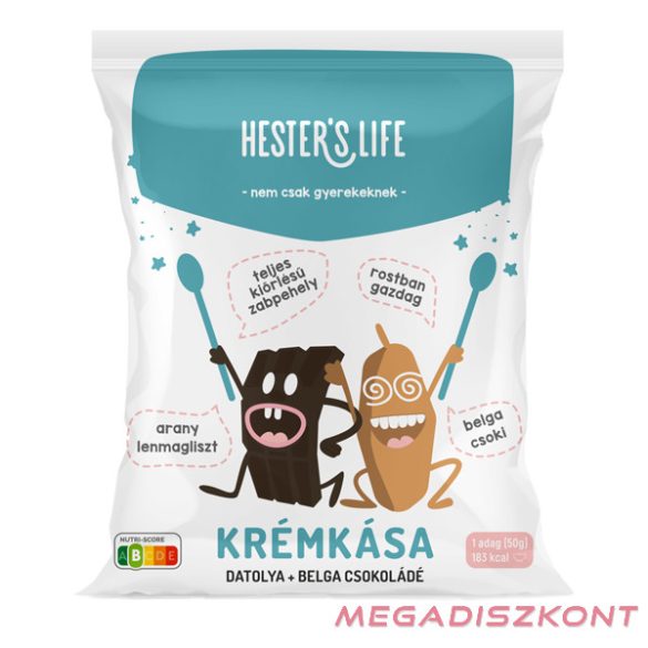 Hester's Life zabkása 50g - datolyás-belgacsokis krémkása (16 db/#)