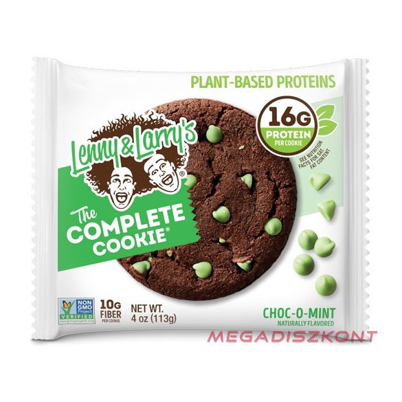 Lenny & Larrys Protein Süti 113g Csokoládé Menta VEGÁN (12 db/#)