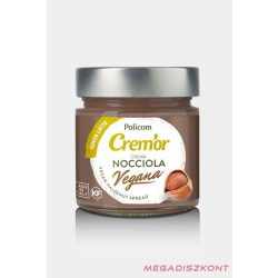 Crem'or vegán mogyorókrém 20% 240g (12 db/#)