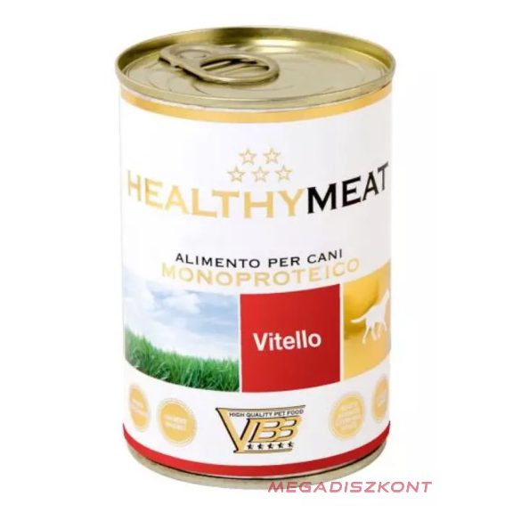 Healthy Meat kutyaeledel konzerv 400g - MONOPROTEIN borjú (24 db/#)