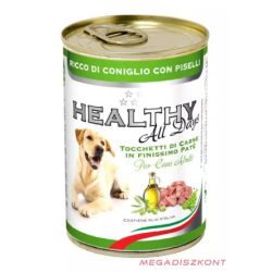   Healthy All Days kutyaeledel konzerv 400g - PATÉ nyúl és borsó (24 db/#)