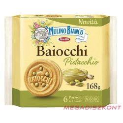   Mulino Bianco Baiocchi Pisztáciakrémmel töltött keksz 168g (9 db/#)