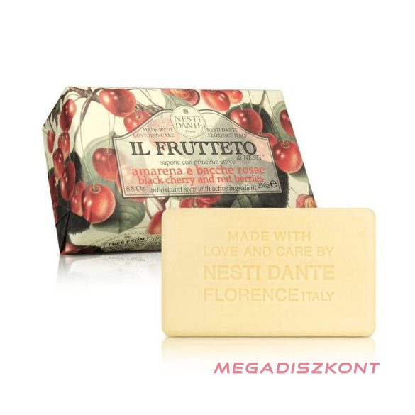 Nesti Dante szappan 250g - IL Frutetto -BLACK CHERRY & RED BERRIES