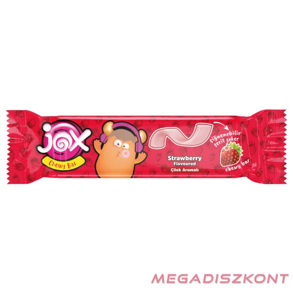 JOX CHEWY BAR Olvadórágó 7g - Eper (60 db/#)