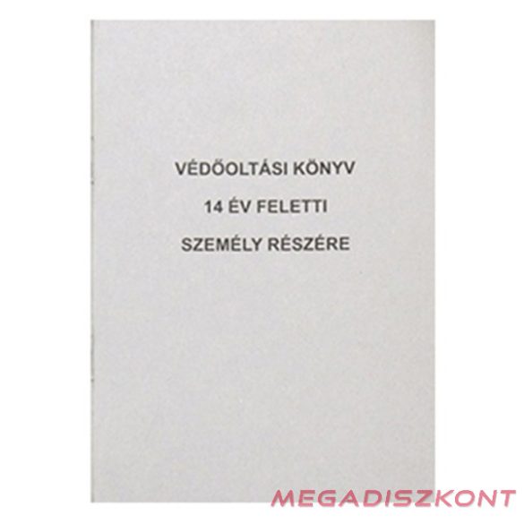 Nyomtatvány védőoltási könyv PÁTRIA 14 év feletti személy részére A/6