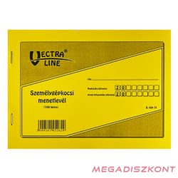 Nyomtatvány személygépkocsi menetlevél VECTRA-LINE A/5